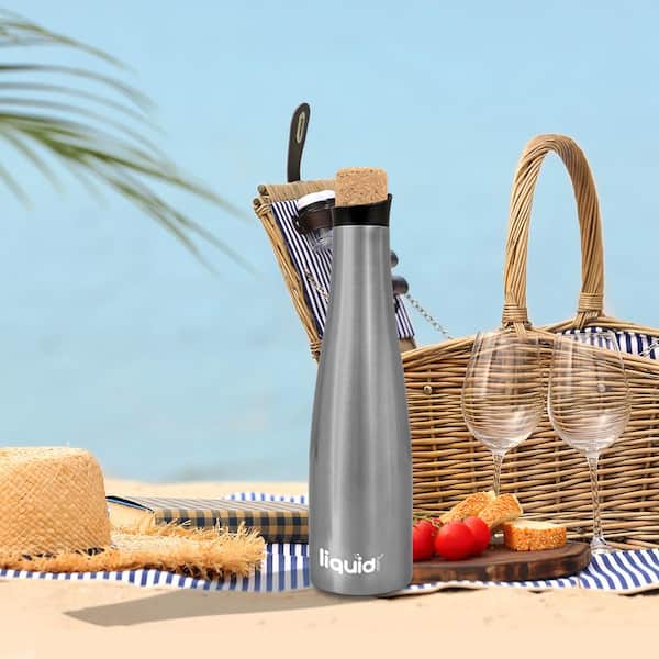 TRAVEL THERMOS - STAINLESS STEEL - DOUBLE WALL VACUUM SEALED