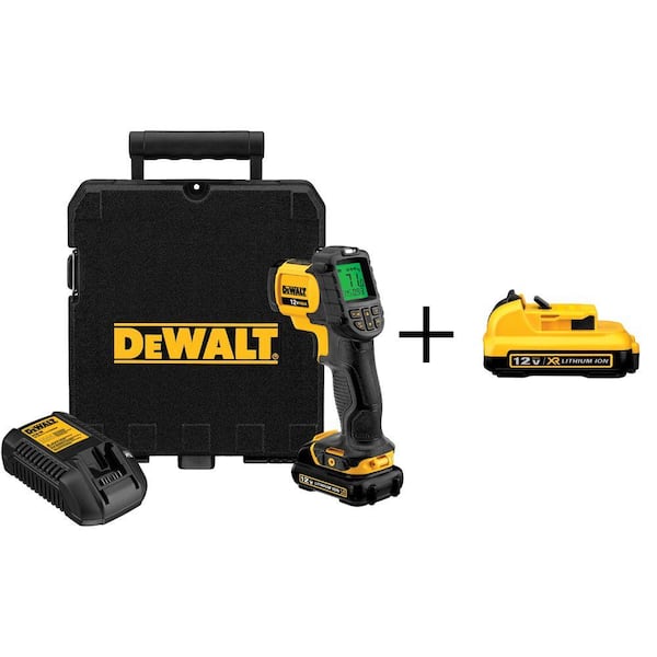 DEWALT 12-Volt MAX Lithium-Ion Cordless IR Thermometer Kit with Free Battery Pack