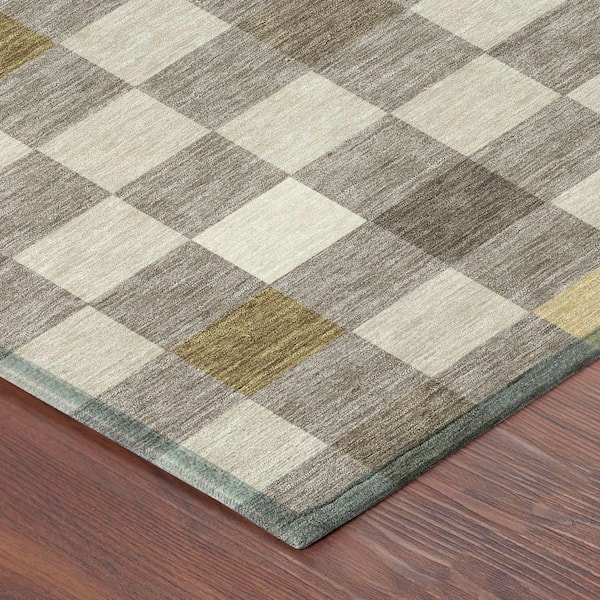 Chantille Machine Washable Indoor/Outdoor Abstract ACN2656 Taupe 2 ft. x 3 ft. Accent Rug