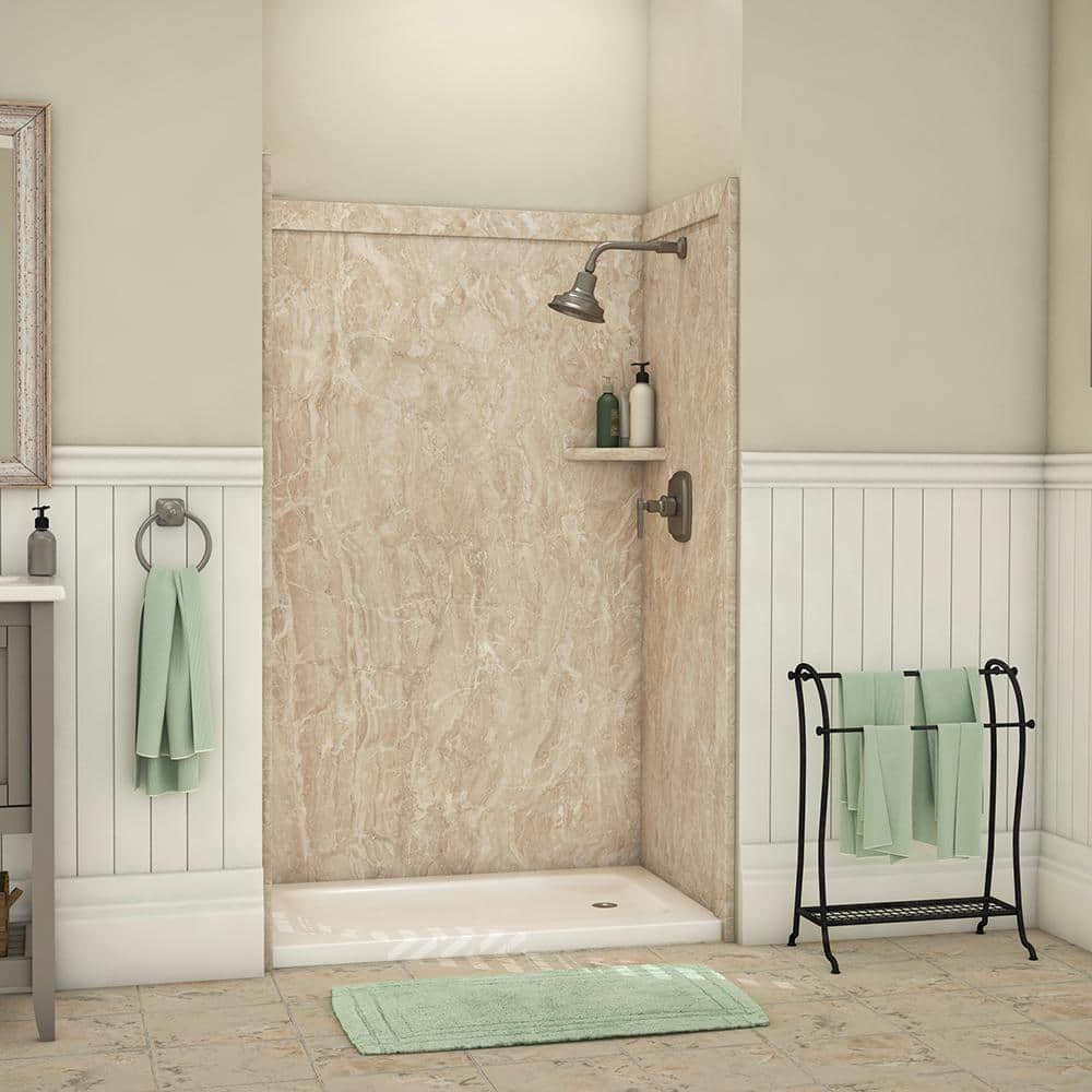 OVATION CURVE 48X72 3-PC SUBWAY SHOWER WALLS