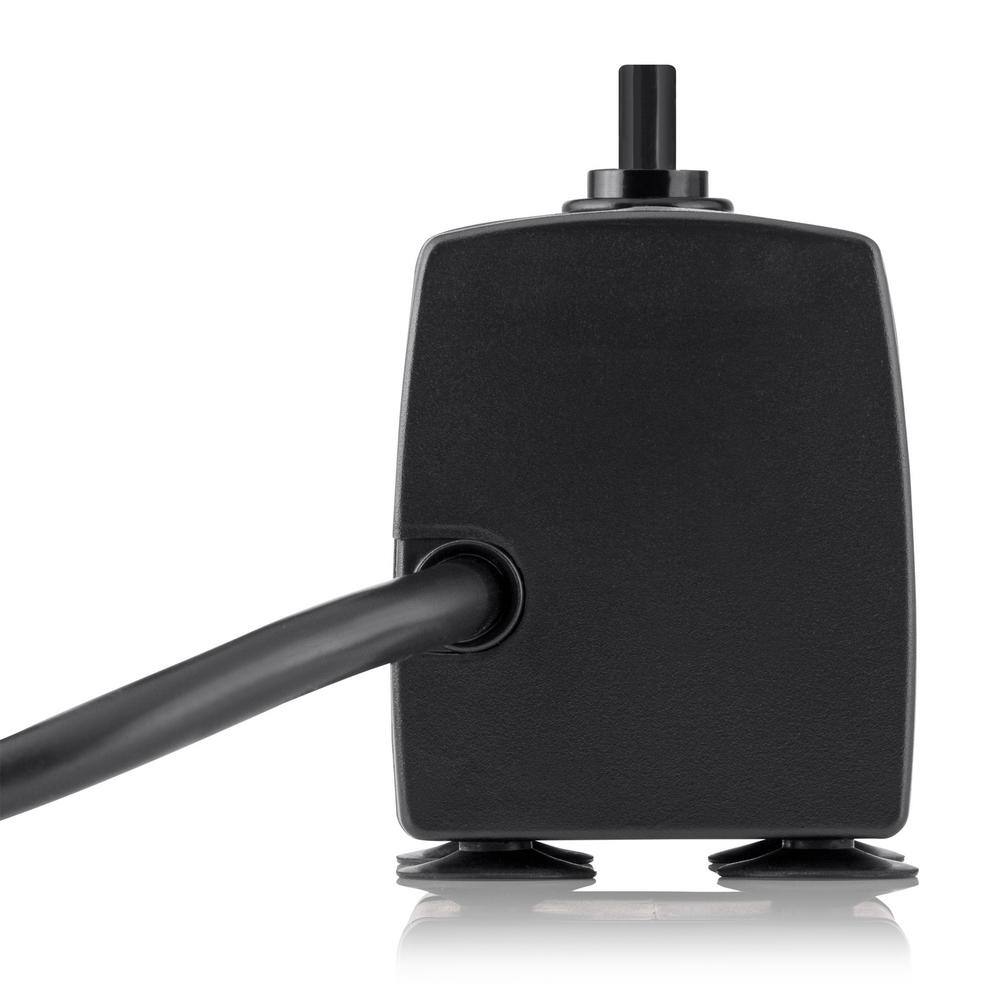 Compact Black Ceramic Submersible Fountain Pump with 6 ft. Cord