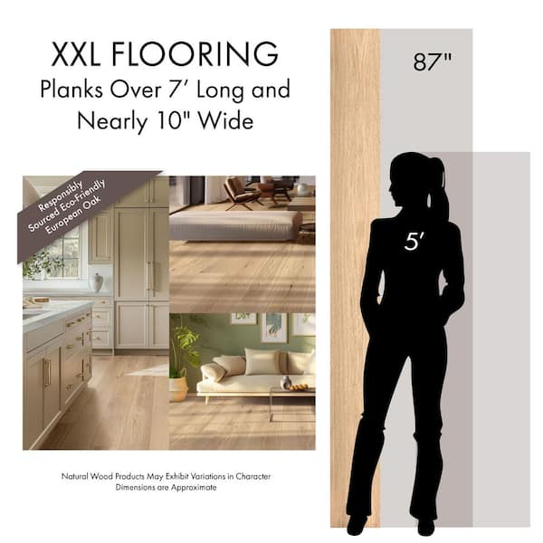 XL Twallanea Blonde Oak 1/2 in. T x 7.48 in. W Tongue and Groove Engineered Hardwood Flooring (34.97 sq.ft./case)