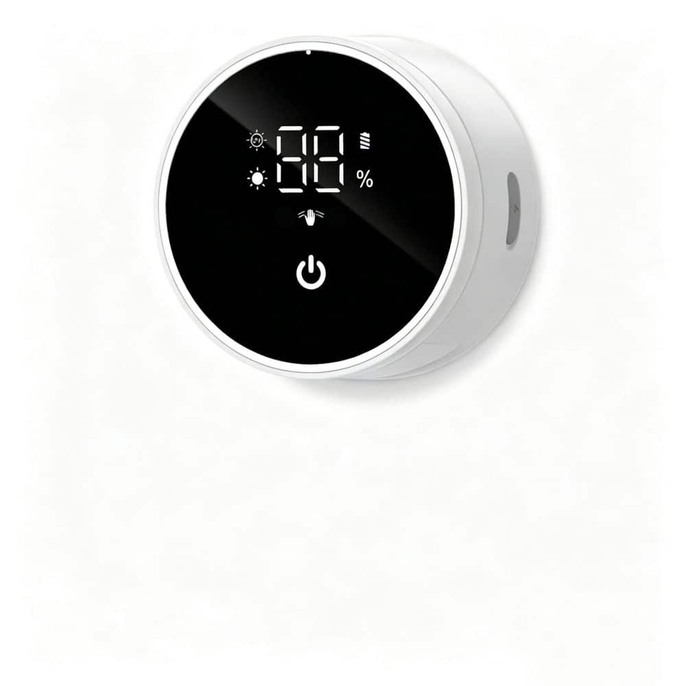 Wall Mounted UV Toothbrush Sanitizer Holder Infrared Sensor Heat Drying LED Smart Display for Toothbrush Razor Bathroom