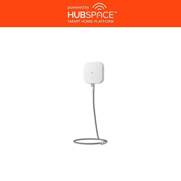 Wireless Battery Operated Smart Water Leak Detector with 4 ft. Sensing Cable 1-Pack Powered by Hubspace