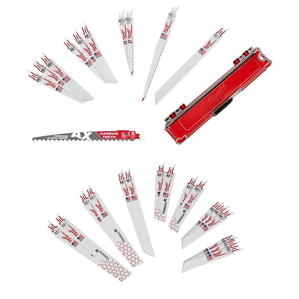 Milwaukee SAWZALL Wood & Metal Cutting BiMetal Reciprocating Blade Set