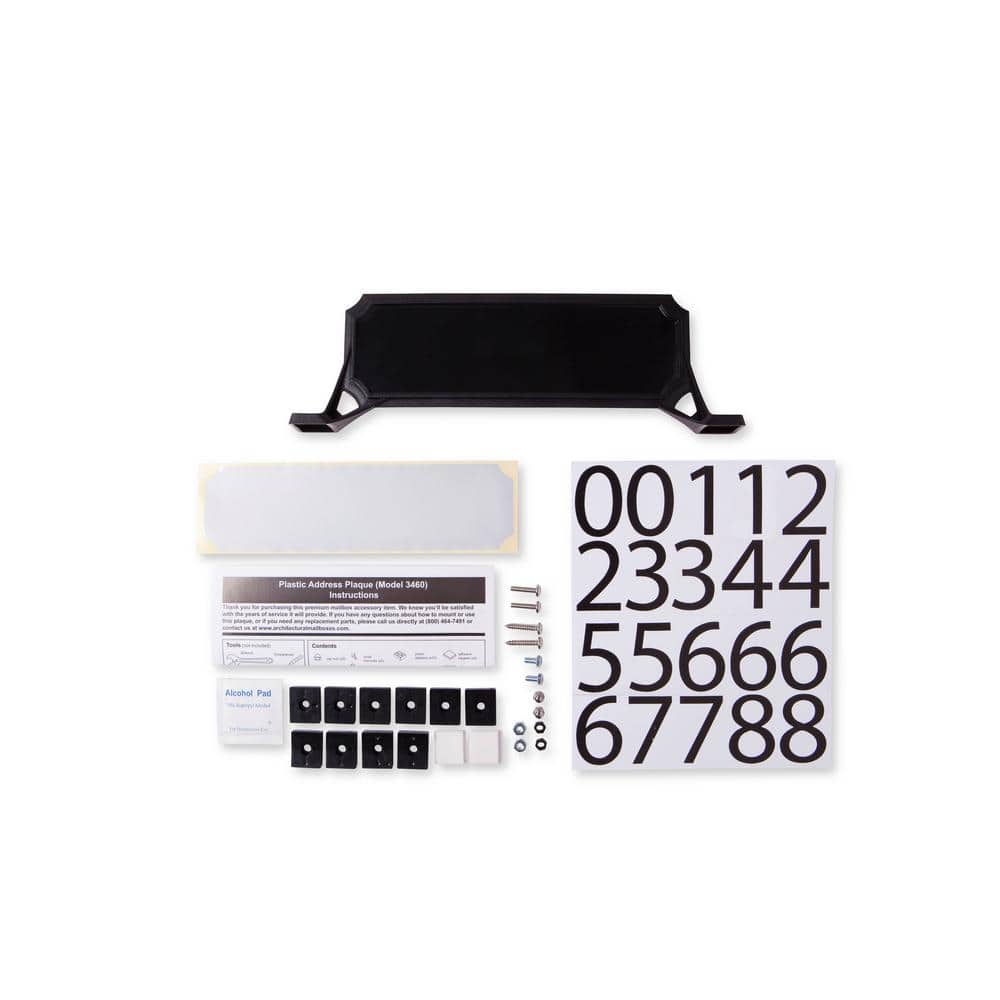 Manhattan Address Plaque Black