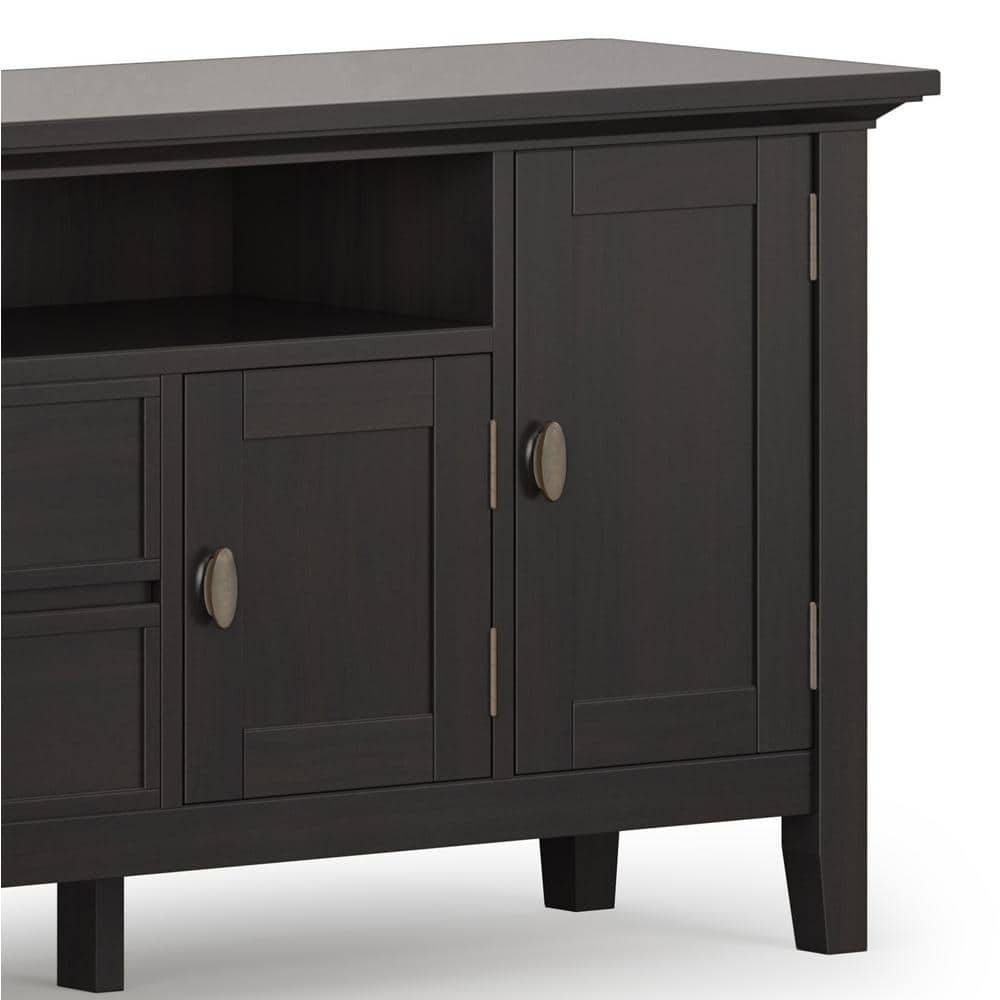 Redmond Hickory Brown Solid Wood 72" Extra Wide TV Media Stand