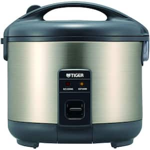 JNP-S55U-HU 3-Cup Rice Cooker and Warmer, Stainless Steel Gray