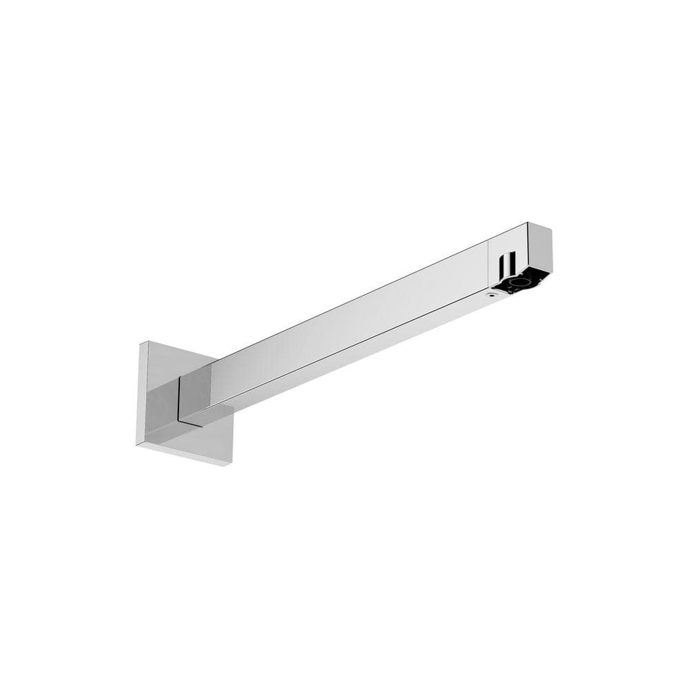 Modern Chrome Wall-Mounted Shower Arm, 3.13 inches