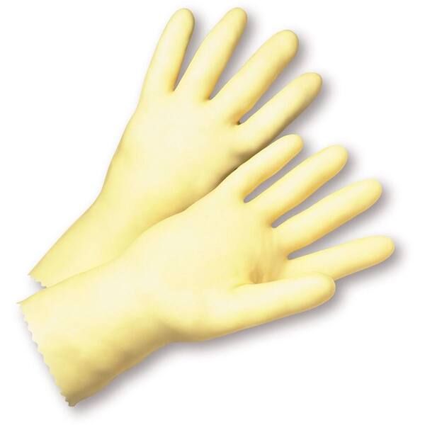 West Chester Size 10 Premium Amber-Latex Unlined Dozen Pair Gloves