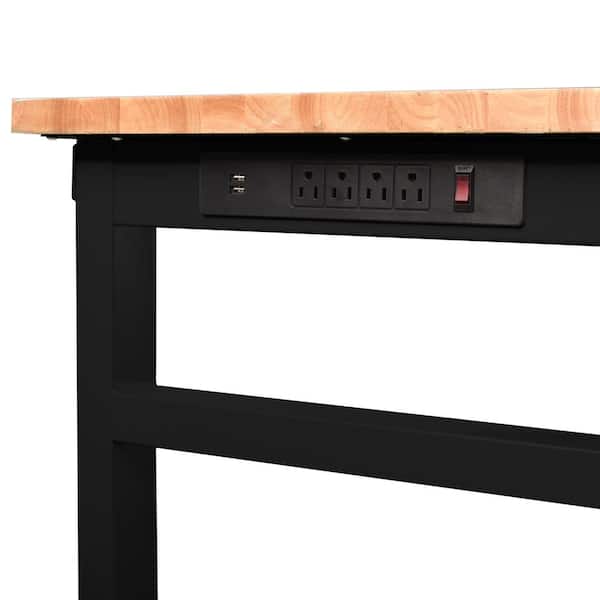 Frontier 72 in. W x 24 in. D Adjustable Height Wood Top