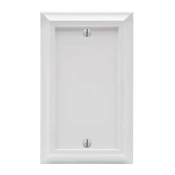 AMERELLE Deerfield 1 Gang Blank Composite Wall Plate - White
