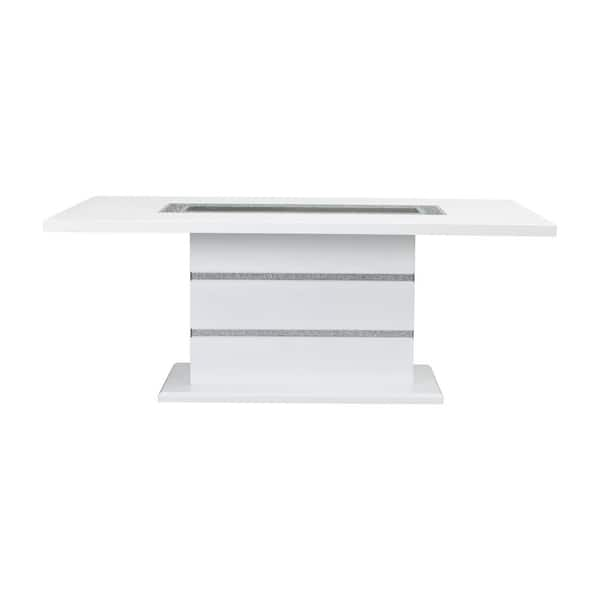 White high gloss online table