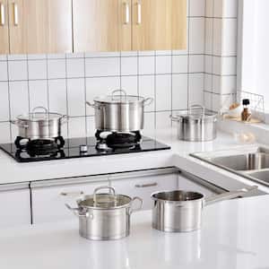 9-Piece Stainless Steel Nonstick Cookware Set