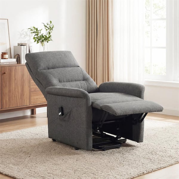 Gray Power Lift Recliner Chair for Elderly, Electric Recliner Sofa with Remote Control
