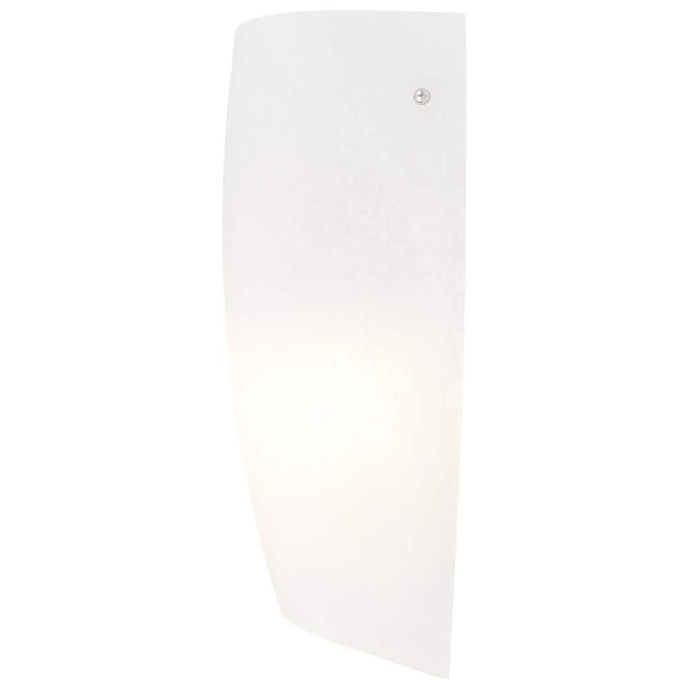 Daphne 11.75" Brushed Steel and Alabaster Glass Wall Sconce