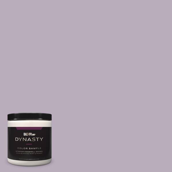 BEHR DYNASTY 8 oz. #HDC-SP14-12 Exclusive Violet Eggshell Enamel Stain-Blocking Interior Paint & Primer Sample