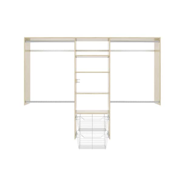 48 in. W - 96 in. W Harvest Grain Entryway Wood Closet System