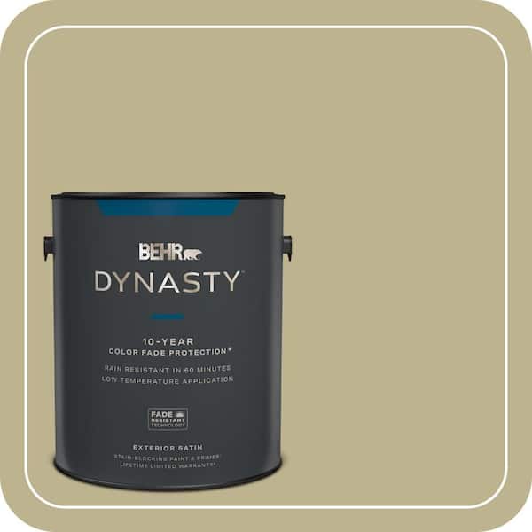 BEHR DYNASTY 1 gal. #PPU9-10 Wasabi Powder Satin Enamel Exterior Stain-Blocking Paint & Primer