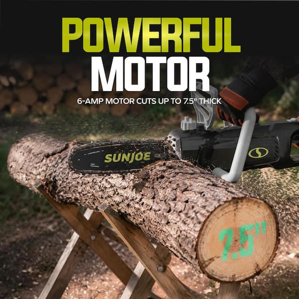 Sun Joe 2-in-1 8 in. 6 Amp Electric Convertible Pole Saw SWJ805E