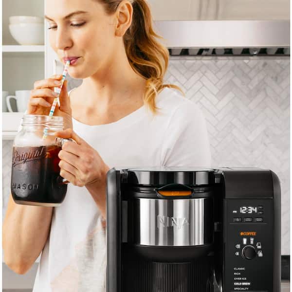 NINJA 6.25-Cup Hot and Cold Brew Programmable Black Drip Coffee Maker  (CP301) CP301 - The Home Depot