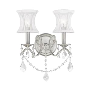Newcastle 2 Light Brushed Nickel Wall Sconce