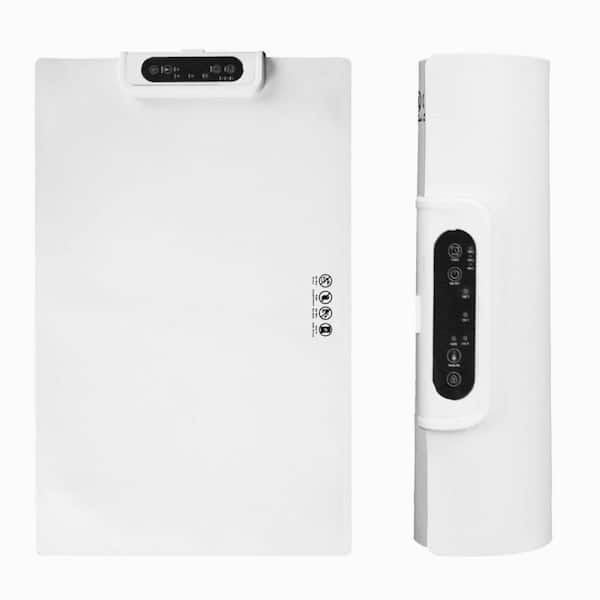 Lynzavix Rollable Silicone Rapid Heating Mat Electric Warming Tray Buffet Server Food Warmers with 3 Crocks in White