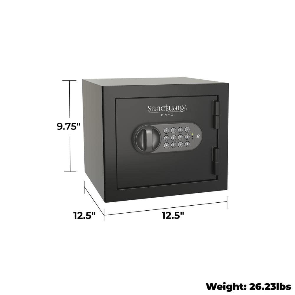Sanctuary 0.5 Cu. ft. Matte Black Fireproof Digital Safe