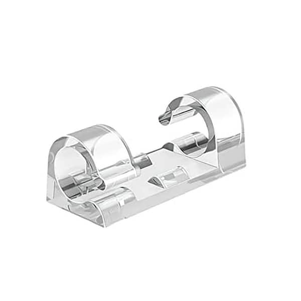 40Pcs Strong Adhesive Cable Clips with 50 Strips Wire Organizer Management for Cords Max.1/4 Diameter