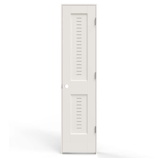 JELD-WEN 18 in. x 80 in. 2 Panel Left-Handed Primed MDF Wood