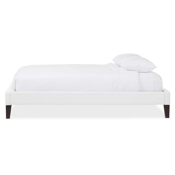 Baxton Studio Lancashire King Faux Leather Upholstered Bed