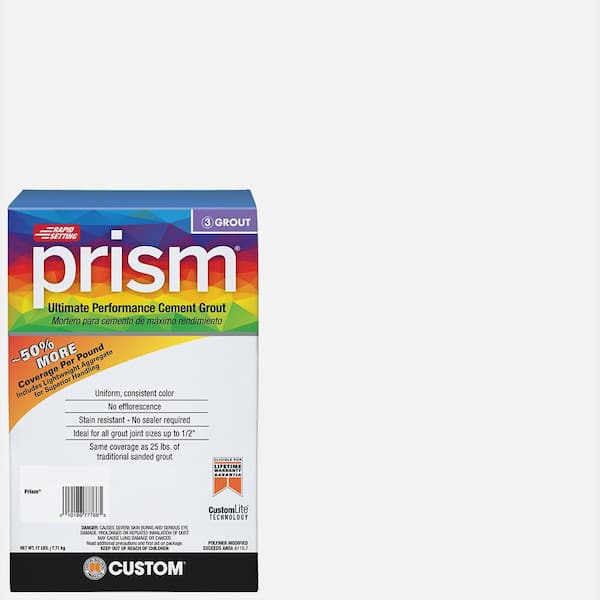 Custom Building Products Prism #640 Arctic White 17 lb. Ultimate Performance Rapid Setting Grout