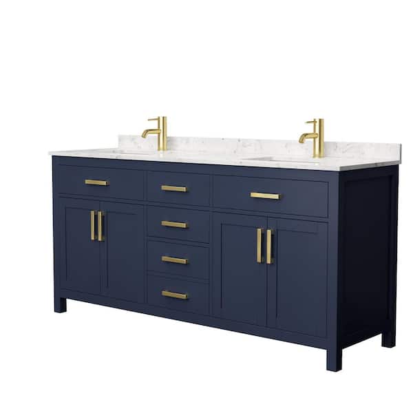 Wyndham Collection Beckett 72 In W X, 72 Cultured Marble Vanity Top Single Sink