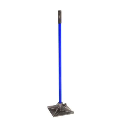 10 in. x 10 in. Dirt Tamper Bolted Steel Handle