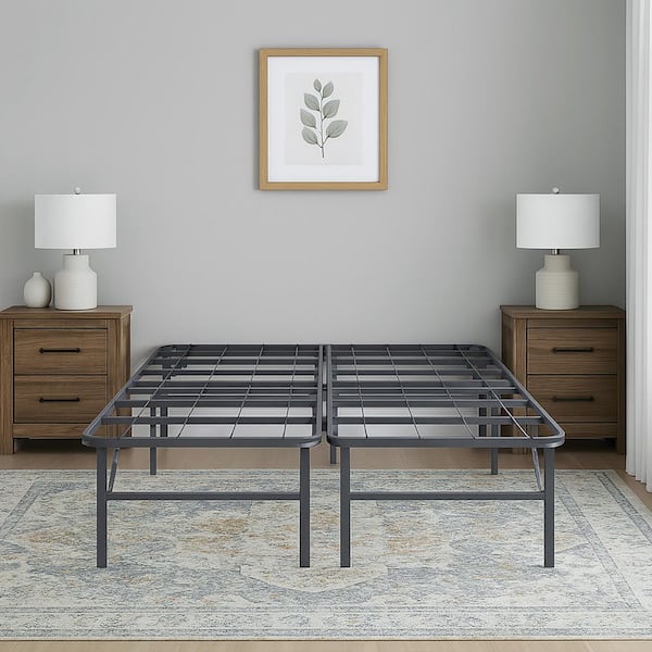 Signature Design By Ashley Better than a Boxspring Gray Metal