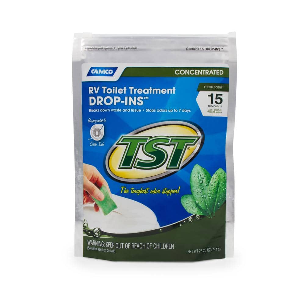 Camco TST RV Toilet Treatment/DropIns (15/Bag) 40264 The Home Depot