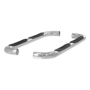 3-Inch Round Polished Stainless Steel Nerf Bars, No-Drill, Select Mazda B-Series, Ford Ranger