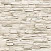 Tempaper Ivory Light Stone Vinyl Peel and Stick Wallpaper Roll (Covers 56 Sq. ft.) HD630