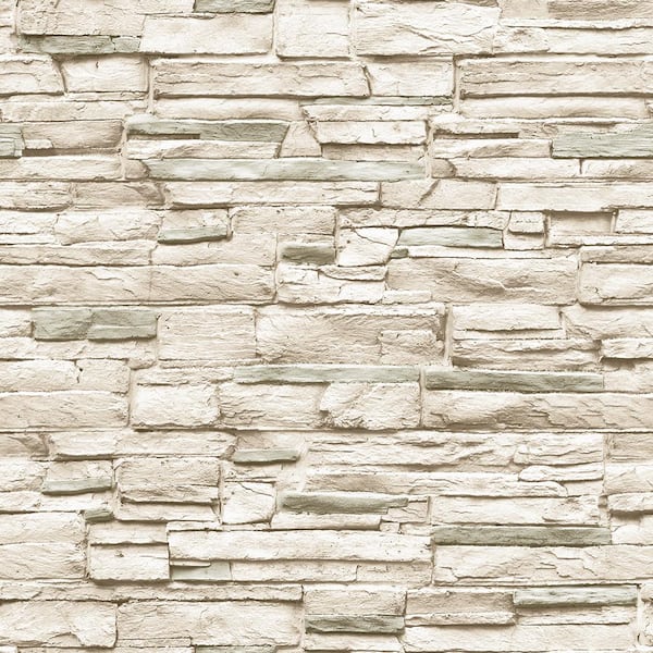 Tempaper Light Stone Ivory Peel and Stick Wallpaper (Covers 56 Sq. Ft.) HD630 - The Home Depot Tempaper Light Stone Ivory Peel and Stick Wallpaper (Covers 56 Sq. Ft.) HD630 - The Home Depot