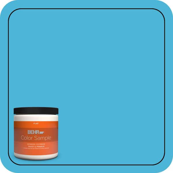 BEHR PREMIUM PLUS 8 oz. #P490-4 Aztec Sky Flat Interior/Exterior