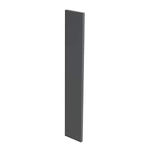 Newport Deep Onyx Plywood Shaker Stock Assembled Kitchen Cabinet Filler Strip 6 in W x 0.75 in D x 30 in H