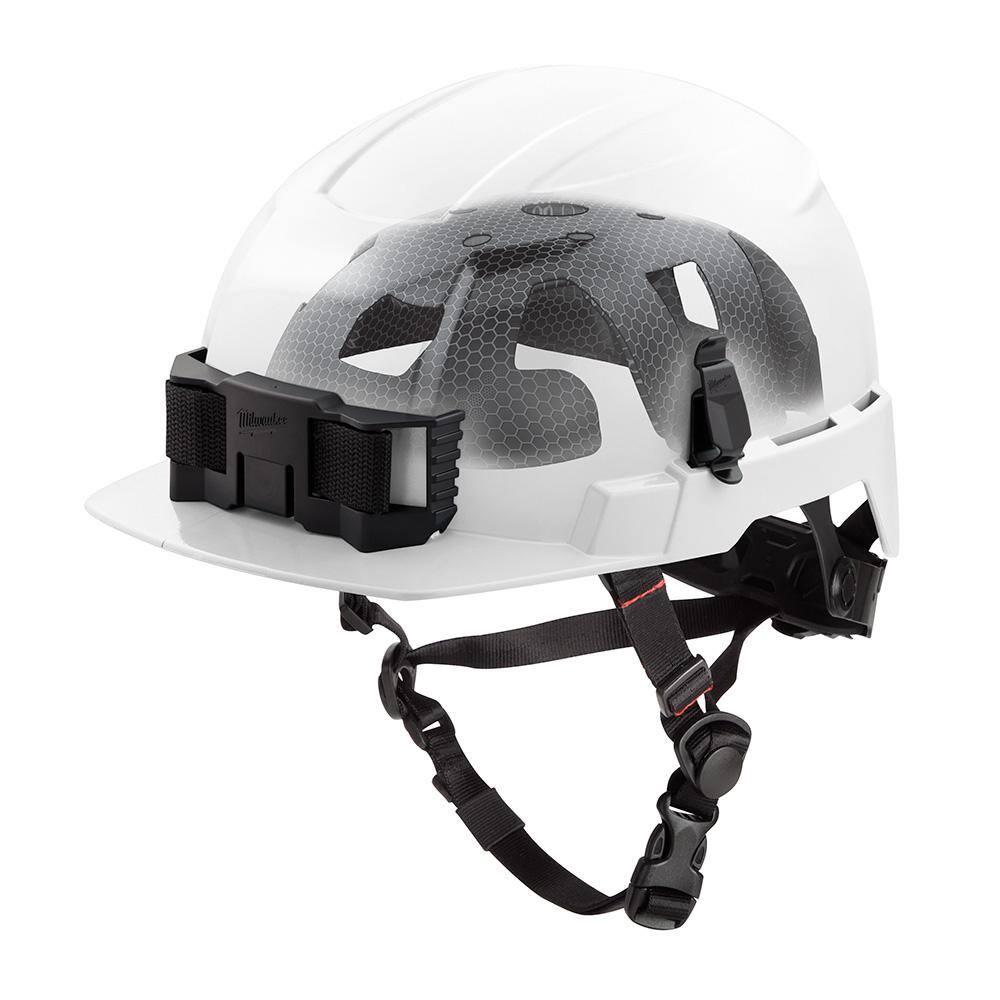 Milwaukee BOLT White Type 2 Class E Front Brim Non-Vented Safety Helmet ...