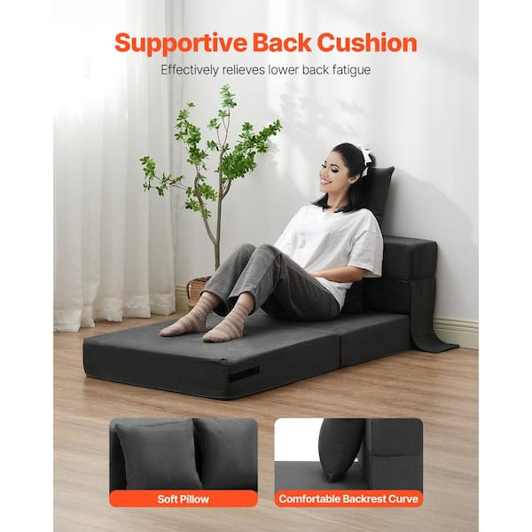 VEVOR Folding Sofa Bed, Composite Outdoor Couch with