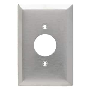 Pass & Seymour 302/304 S/S 1 Gang Single Outlet Oversized Wall Plate, Stainless Steel (1-Pack)