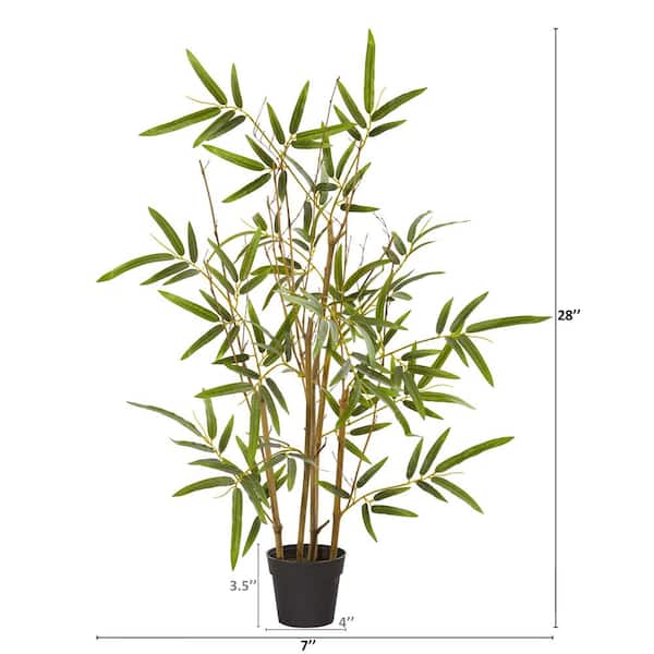 Nearly Natural 28 in. Bamboo Artificial Tree 9156 - The Home Depot