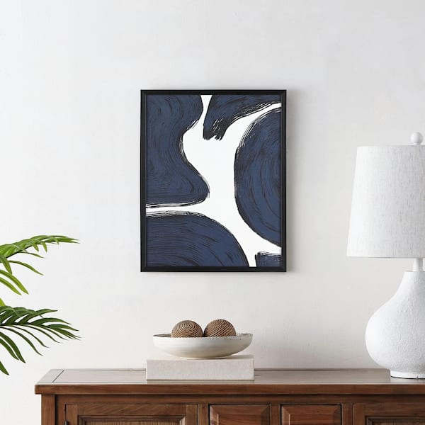 SAFAVIEH Petrichor Framed Mixed Media Abstract Wall Art 4 in. x 19 in.