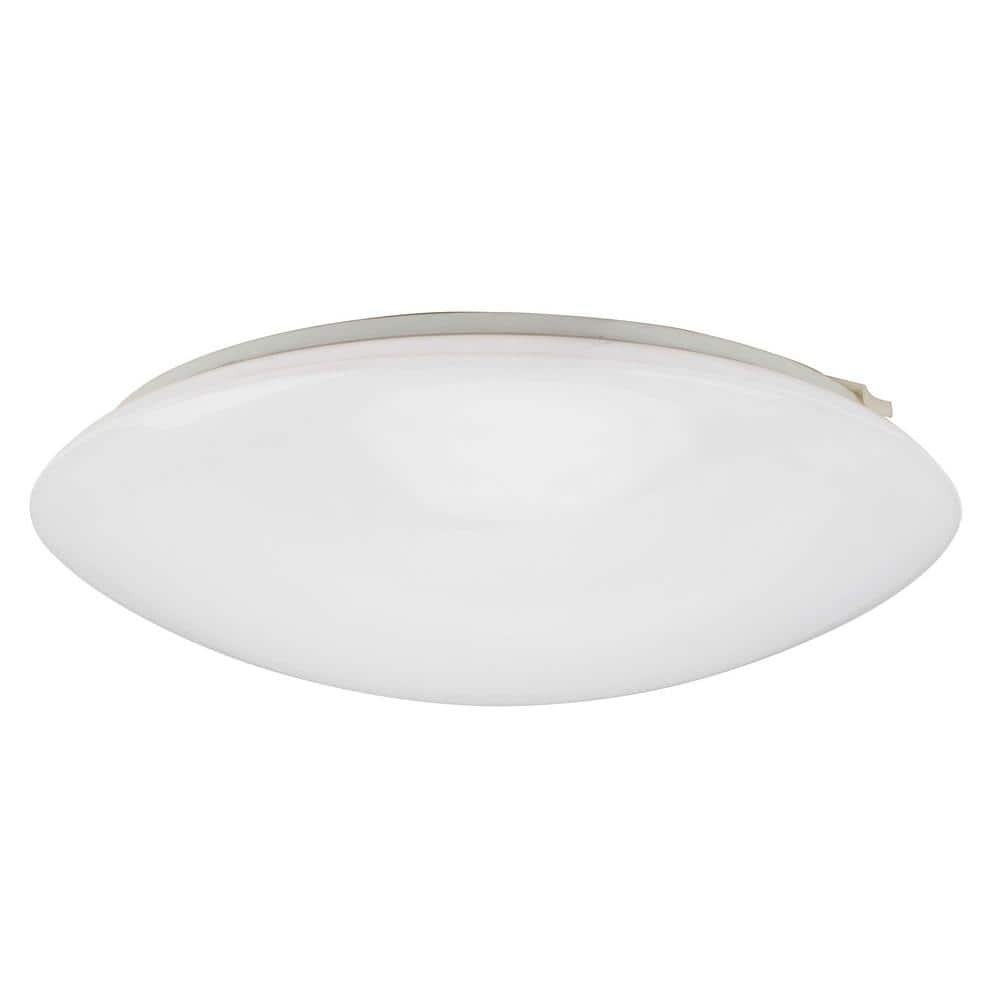 12 in. 1-Light Brushed Nickel LED Flush Mount