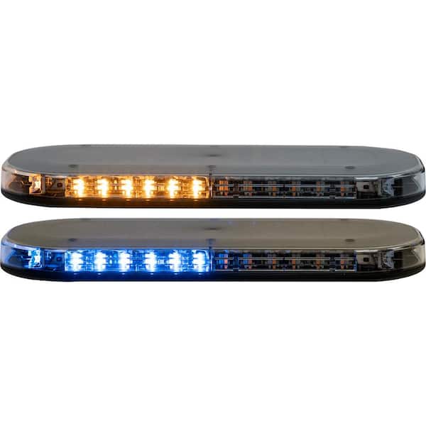 Buyers Products Company Class 1 Low Profile Oval LED Mini Light Bar - Amber/Blue