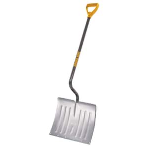 37.53 in. Steel Ergonomic Handle and Aluminum Blade D-Grip Combo Snow Shovel and Pusher