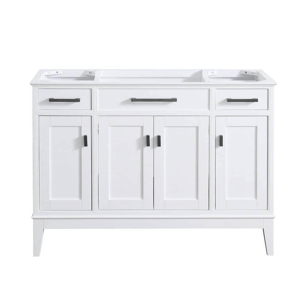 Madison 48 in. Bath Vanity Cabinet without Top in White price history on PriceWatchPro